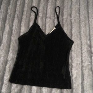 black spaghetti strap tank top